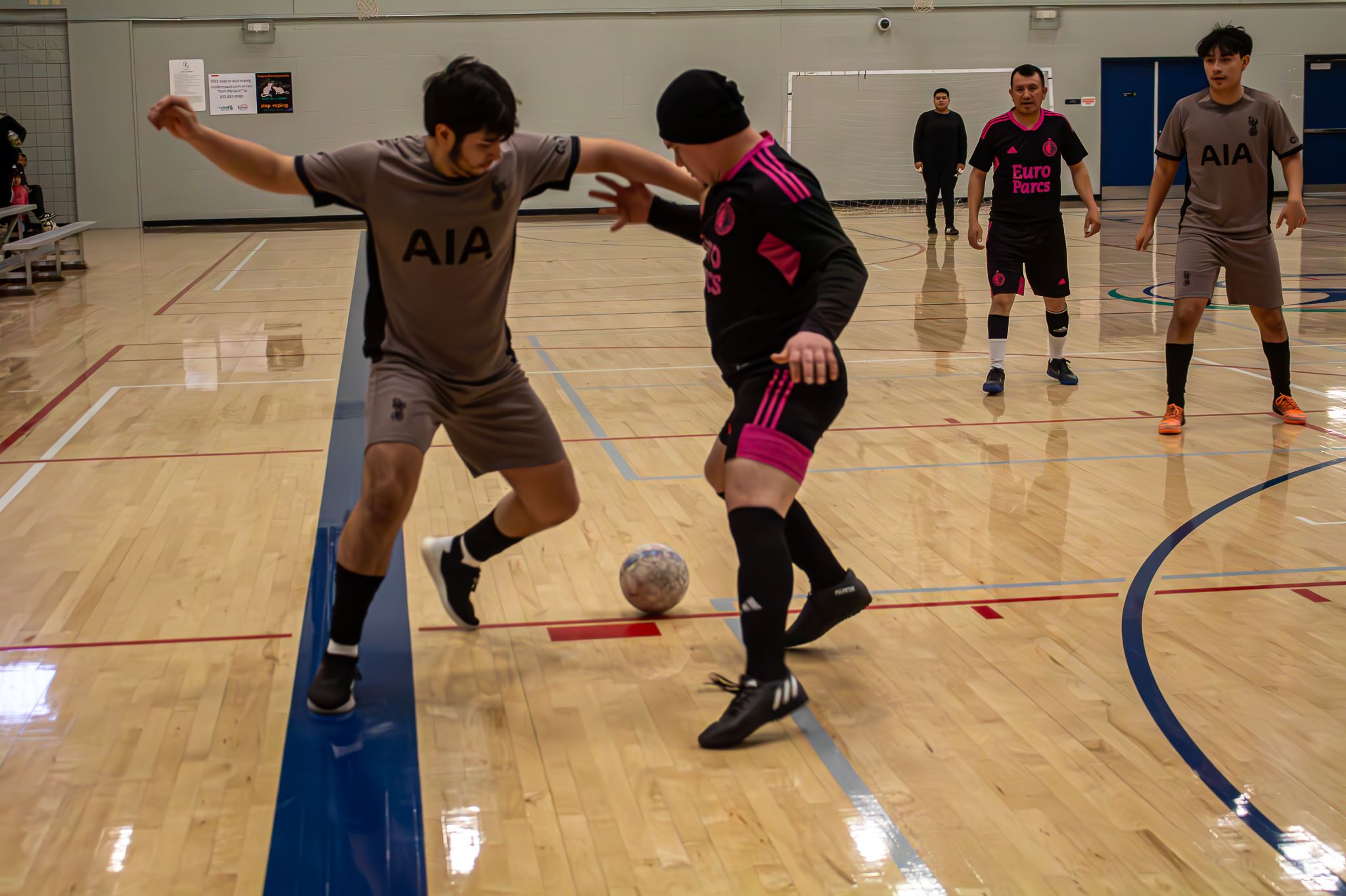 Indoor soccer game