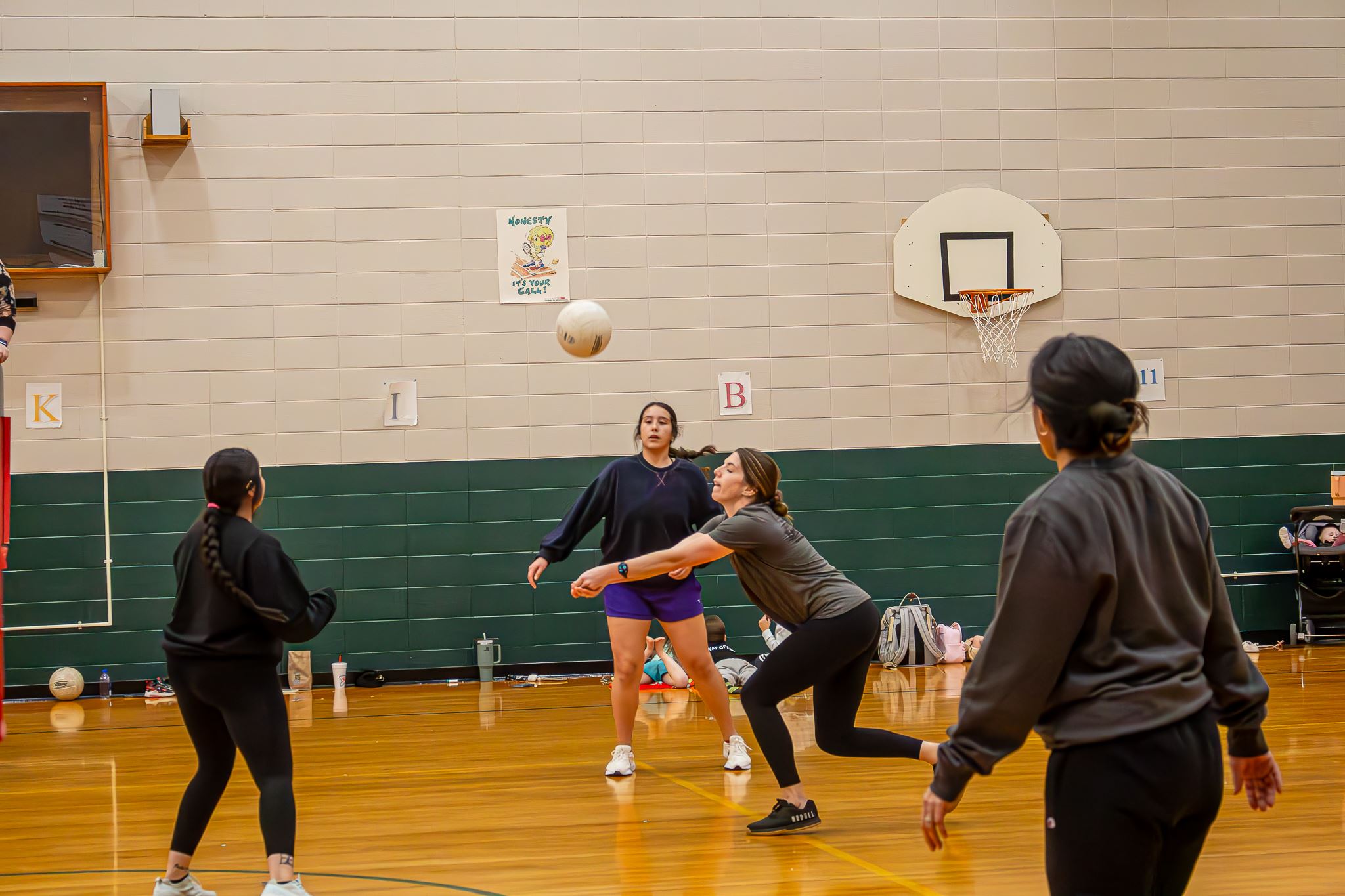 Fall volleyball game