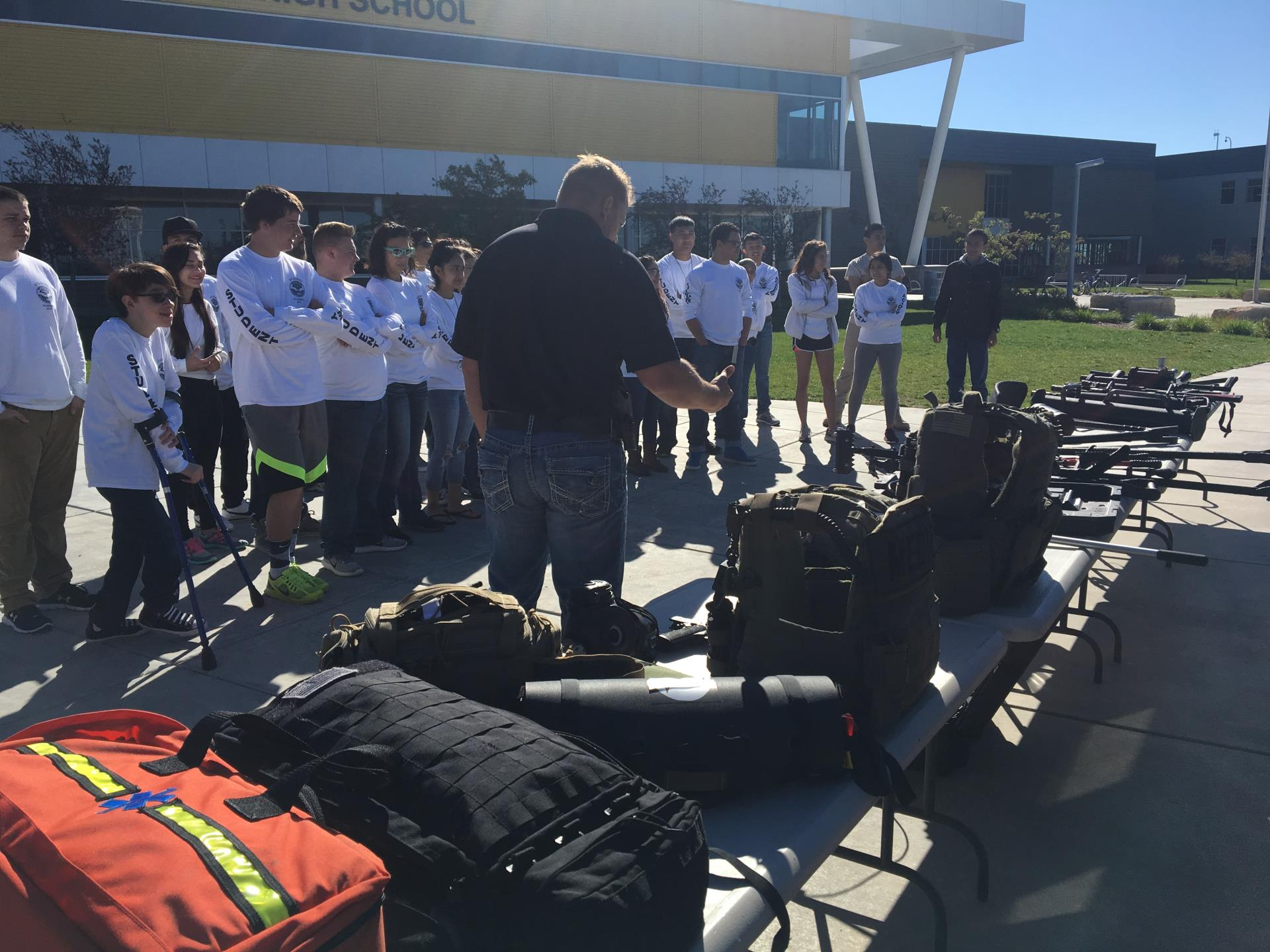 Instruction at Student Police Academy